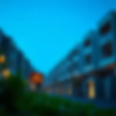 Modern Residential Living in Dubai A serene residential area in Dubai with modern architecture