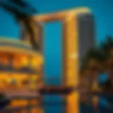 Architectural marvel of SLS The Palm showcasing unique design elements