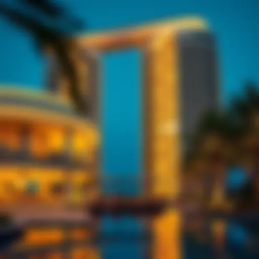 Architectural marvel of SLS The Palm showcasing unique design elements