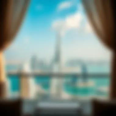 SLS The Palm: Breathtaking Skyline Views Stunning views from SLS The Palm highlighting Dubai's skyline