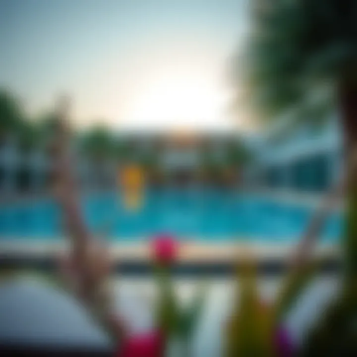 Refreshing swimming pool at Sofitel The Palm Apartments