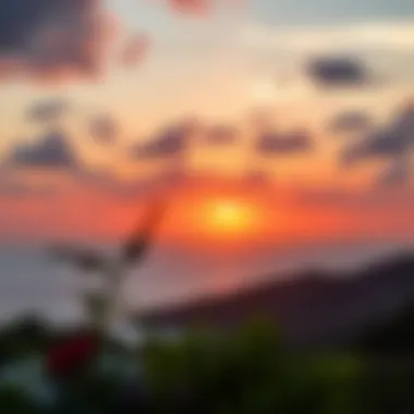 Breathtaking Sunset on Lanai Island Breathtaking sunset view over the coastline of Lanai Island