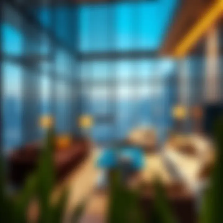 Interior rendering of a luxury apartment in the Sunrise Building