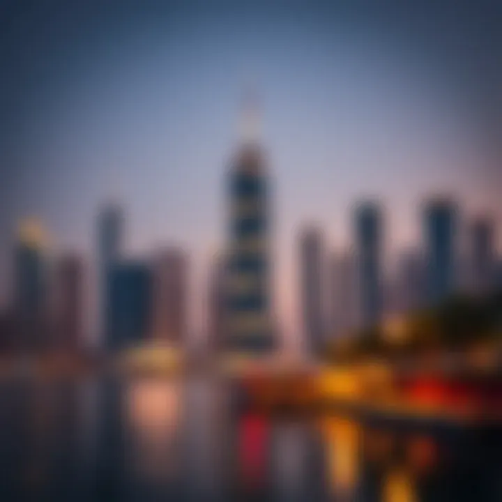 Business Bay skyline featuring Tamani Arts Offices Tower