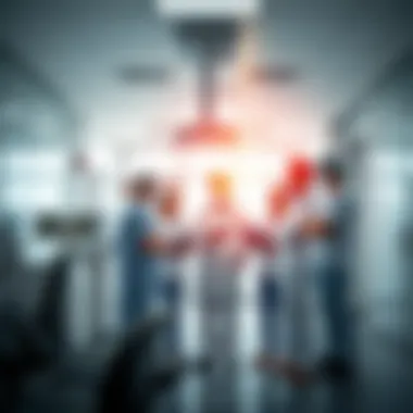 Collaboration in Healthcare at American Hospital Dubai Healthcare professionals collaborating in a state-of-the-art facility at American Hospital Dubai
