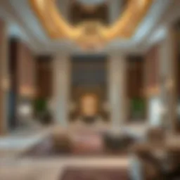 Luxurious lobby of Two Seasons Hotel Dubai showcasing opulent design