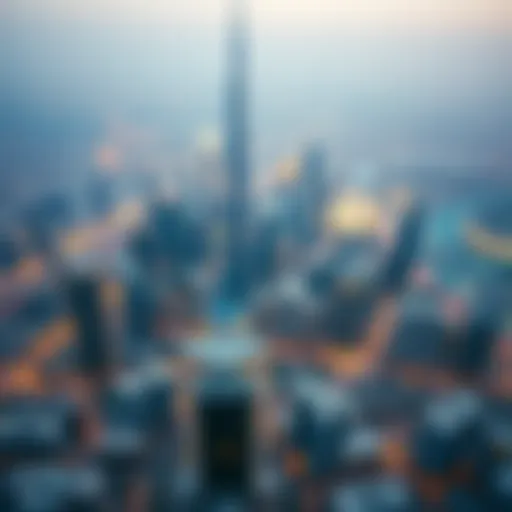 Aerial view of Dubai skyline showcasing real estate development