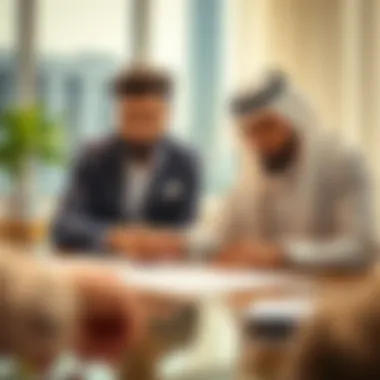 Signing a Real Estate Contract in UAE Real estate contract signing between parties