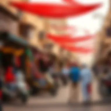 Vibrant Street Life in Al Karamah Vibrant street life in Al Karamah representing the local culture
