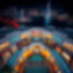 Aerial view of The Dubai Mall showcasing its grand architecture