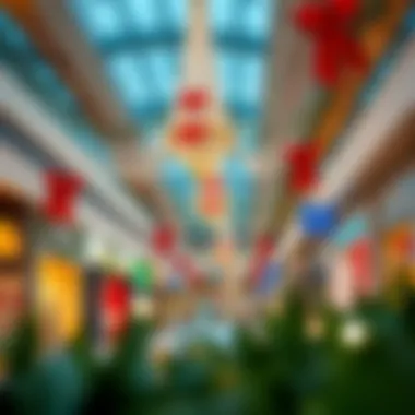 Seasonal Decorations at The Dubai Mall Seasonal decorations at The Dubai Mall highlighting festive spirit