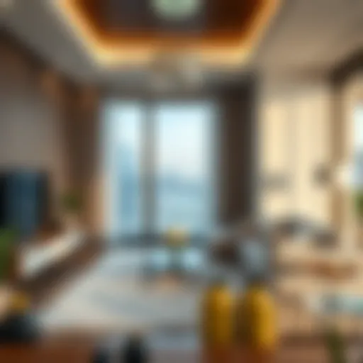 Luxurious living space in Dubai showcasing cleanliness