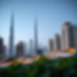 A modern skyline of Dubai showcasing luxury residences