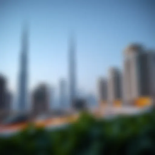A modern skyline of Dubai showcasing luxury residences