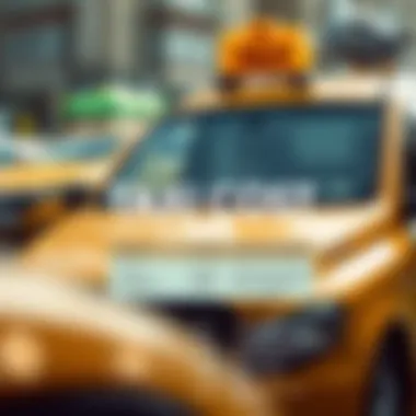 An infographic showing the breakdown of taxi costs including base fares and surcharges.