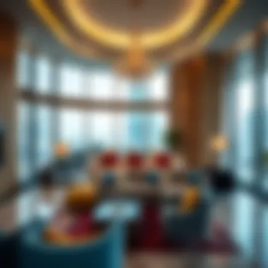 Luxurious Interior of a Burj Khalifa Apartment Luxurious interior of a Burj Khalifa apartment