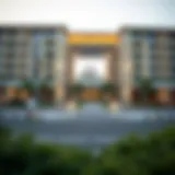 A digital representation of the Trakheesi registration logo in Dubai