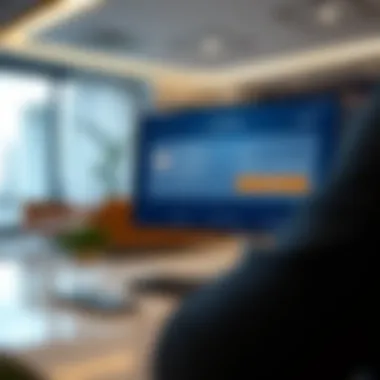 Online Visa Status Check Digital interface demonstrating online visa status checking