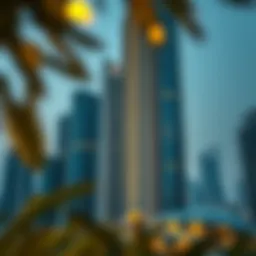 Stunning view of Uptown Tower's architectural design
