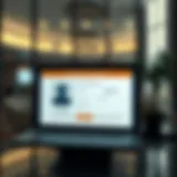Online visa status check interface